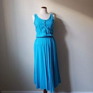 Vintage 80s Summer Midi Dress